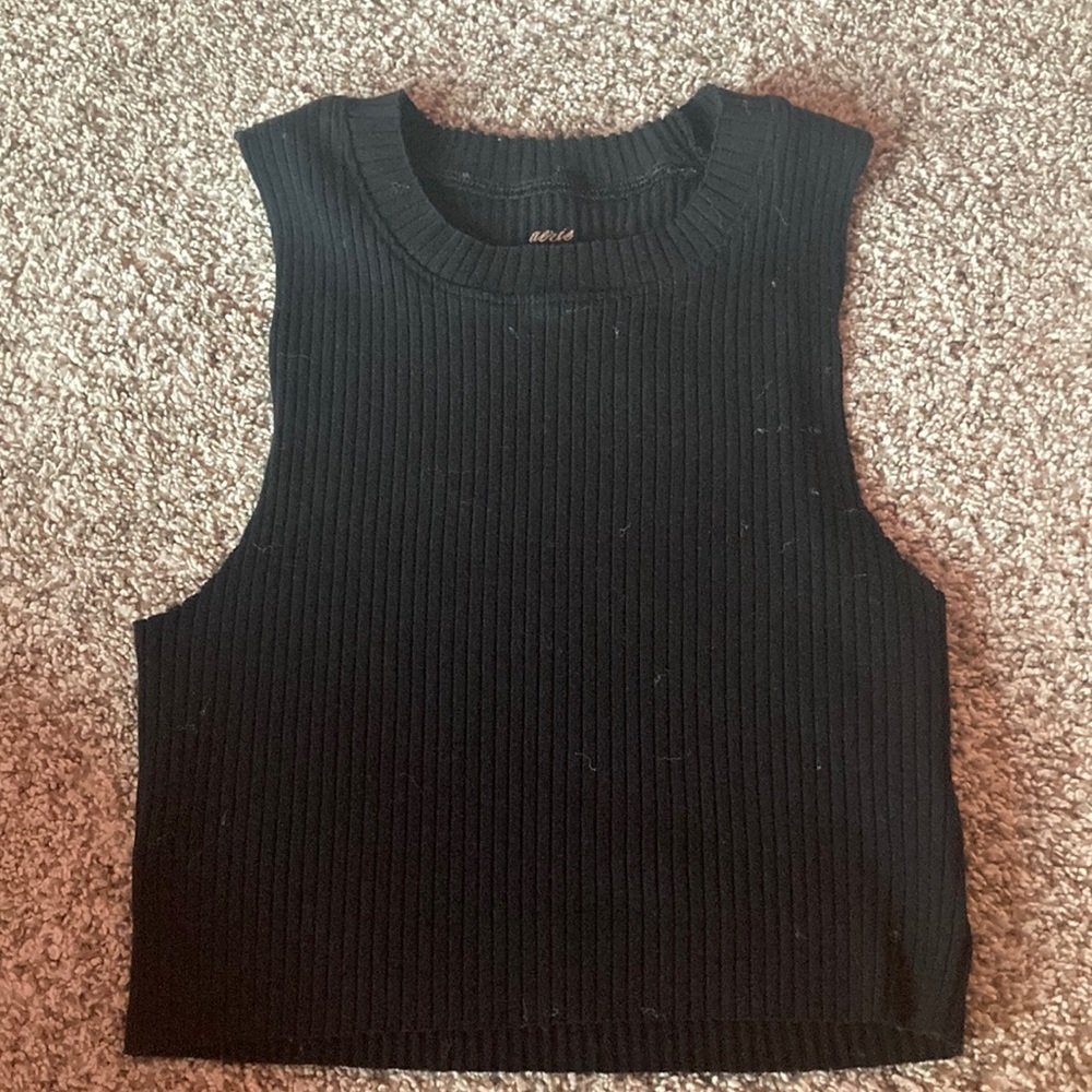 Aerie Black Crop top